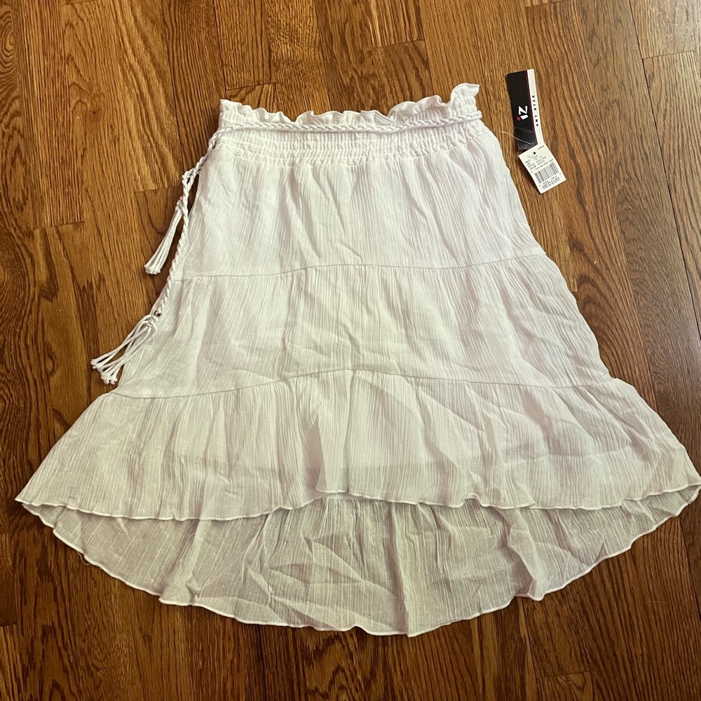 Girls White Gauze Skirt NWT